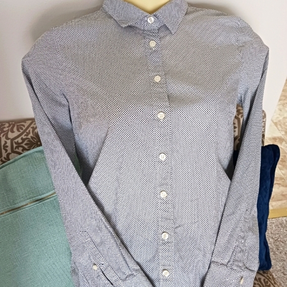 J crew button down black and white - Picture 1 of 7